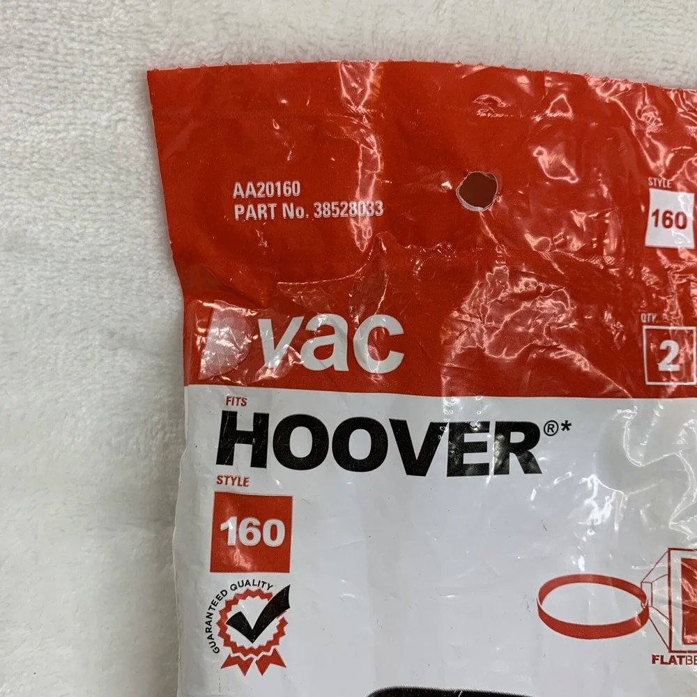Hoover Windtunnel Vacuum Cleaner Belts 38528033 2-Pack Style 160 Genuine Open‎